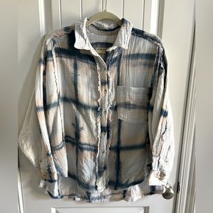 We The Free plaid button up